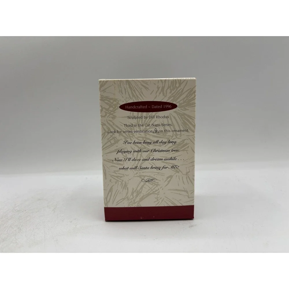 Hallmark Keepsake Ornament Dated 1996 Vintage Cat Naps 3rd in Cat Naps Series